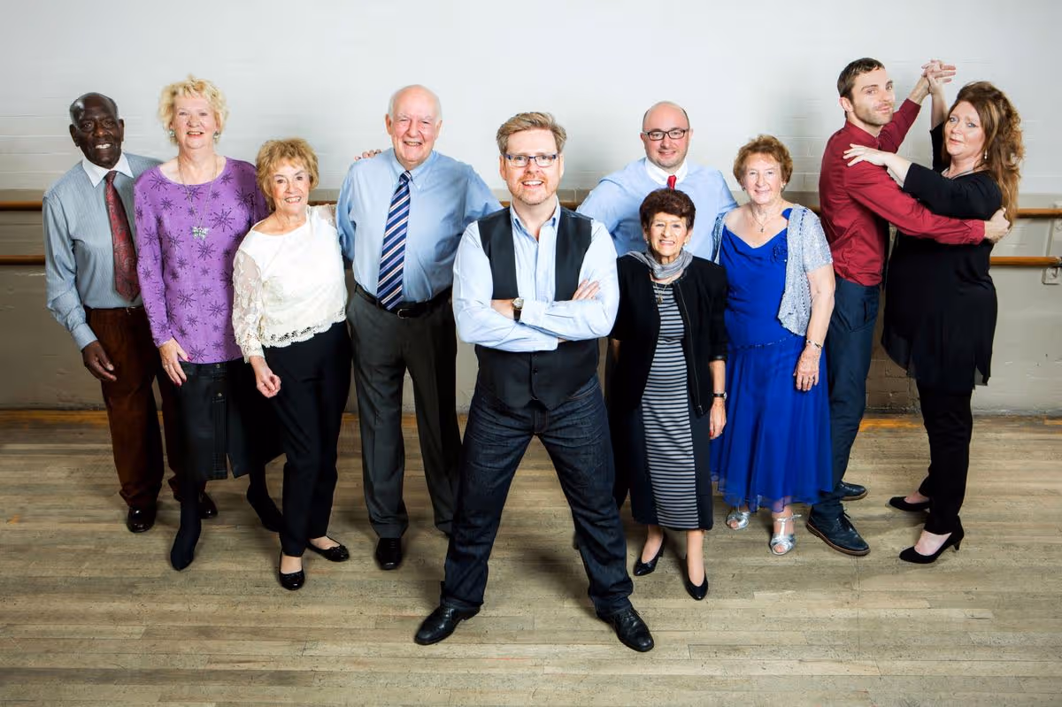 Dancers in a Bolton ballroom for the BBC series